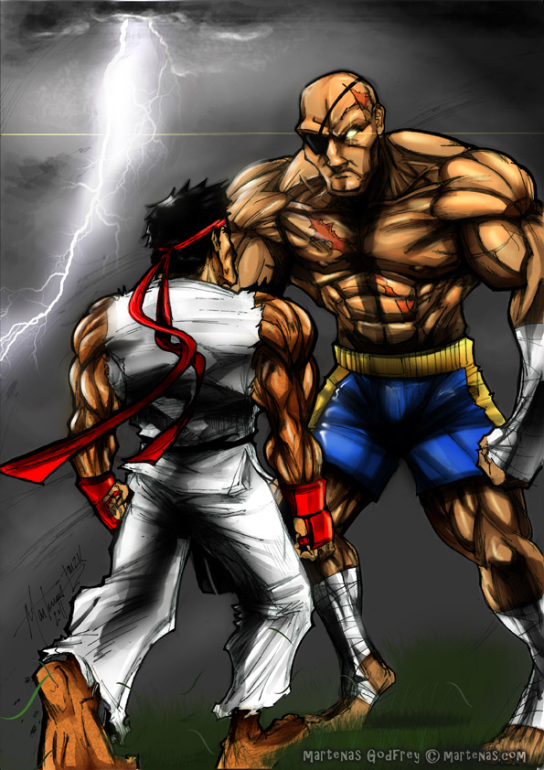 Ryu Vs Sagat