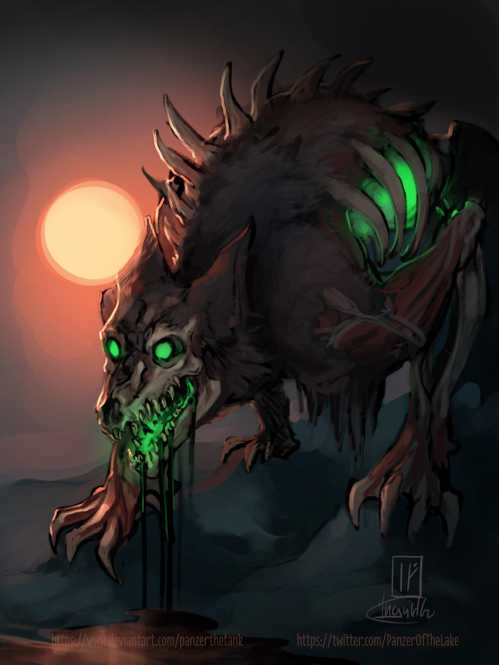 Zombie Werewolf Drawings