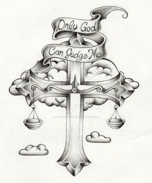 Cross Tattoo Shaded by wayfaringartist on DeviantArt