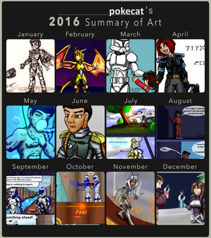 Pokecat's 2016 Summary of Art by AlieaArt