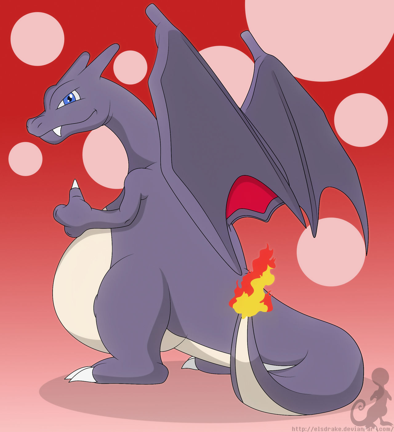 Red chubby dragon pokemon