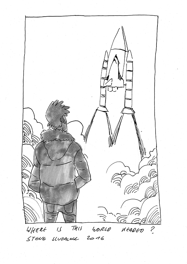 Inktober day 5: Rocket