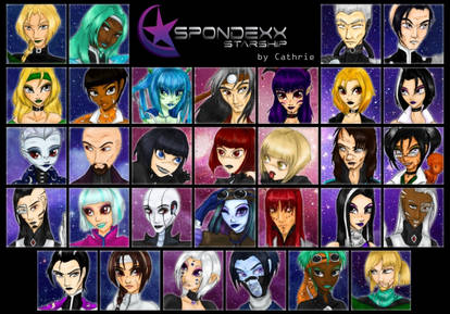 + Spondexx Starship Characters +