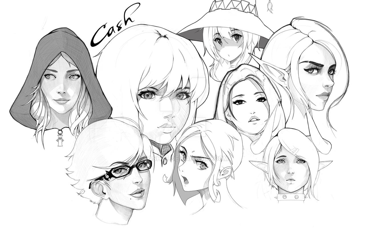 Random Faces by Cash07 on DeviantArt
