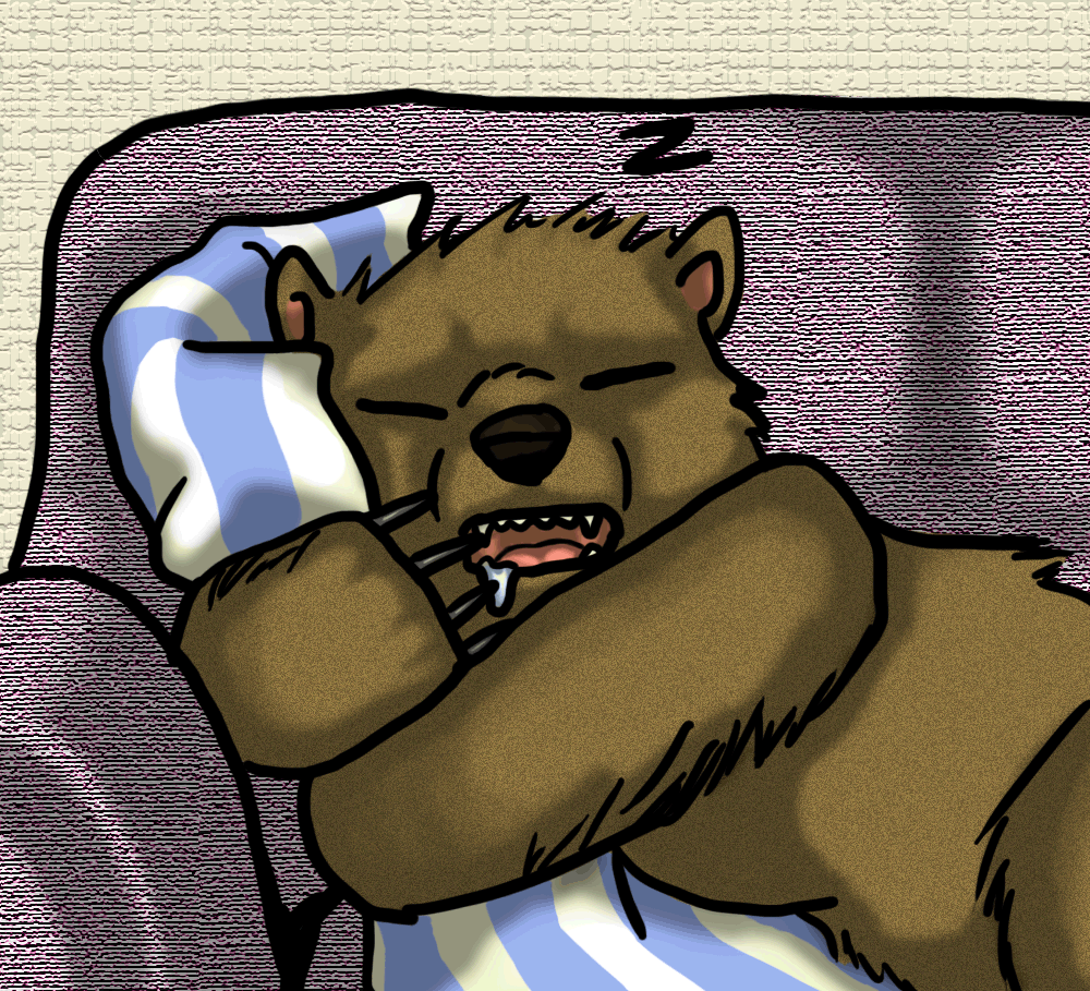 Sleeping bear gif by BeliharuArt on DeviantArt