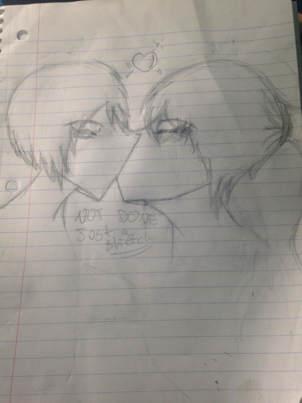 Anime Kiss Sketch by linkthepsyduck1726 on DeviantArt