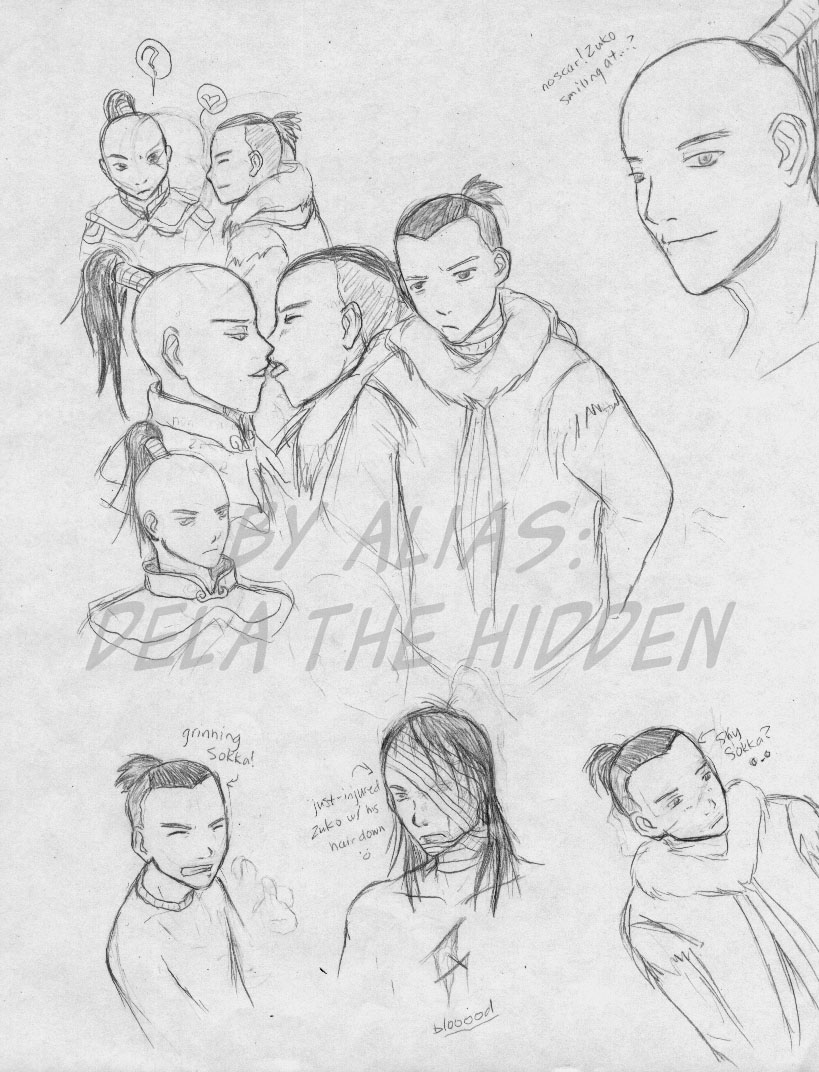 ATLA - Zuko and Sokka sketches