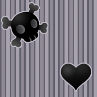 Hearts and Skulls Pattern