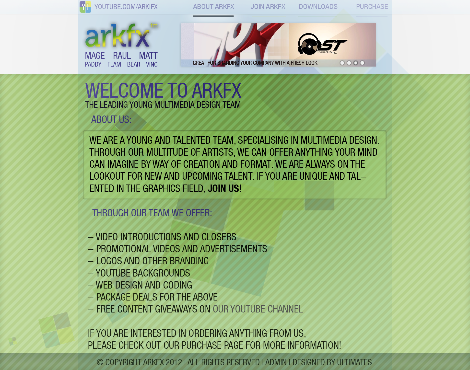 ArkFX Webdesign Concept