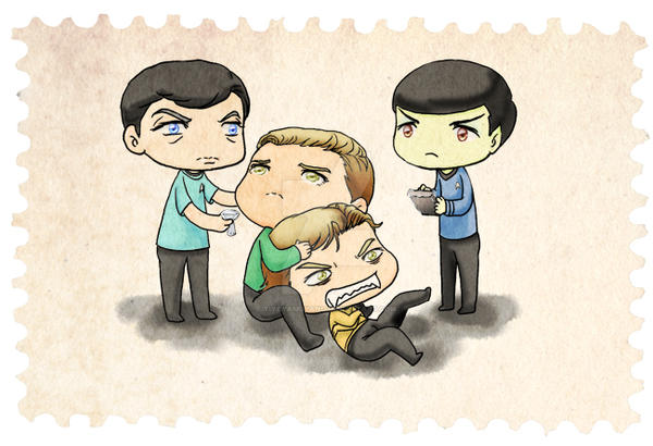 Star-Trek TOS Spock McCoy Kirk by yiyayamuyang on DeviantArt