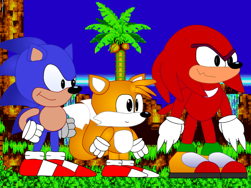 Sonic, Tails AND KNUCKLES V2 by AlexTheTankin on DeviantArt