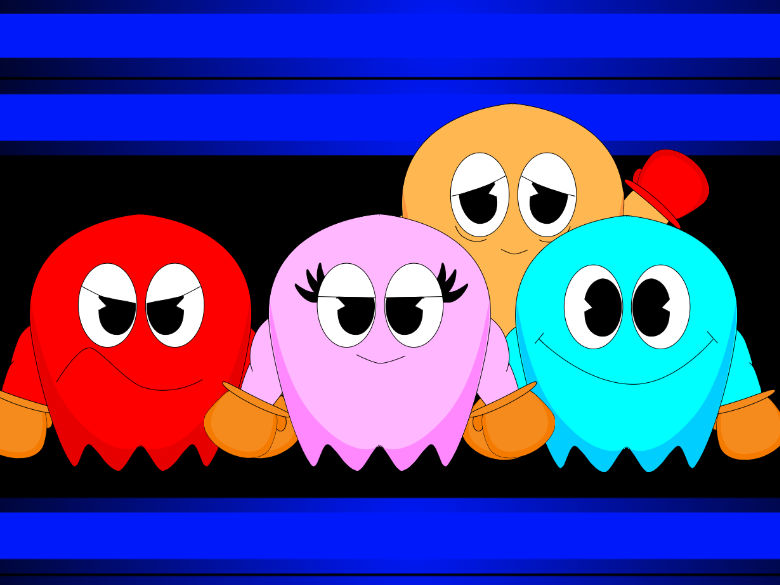 Blinky, Pinky, Inky and Clyde by AlexTheTankin on DeviantArt