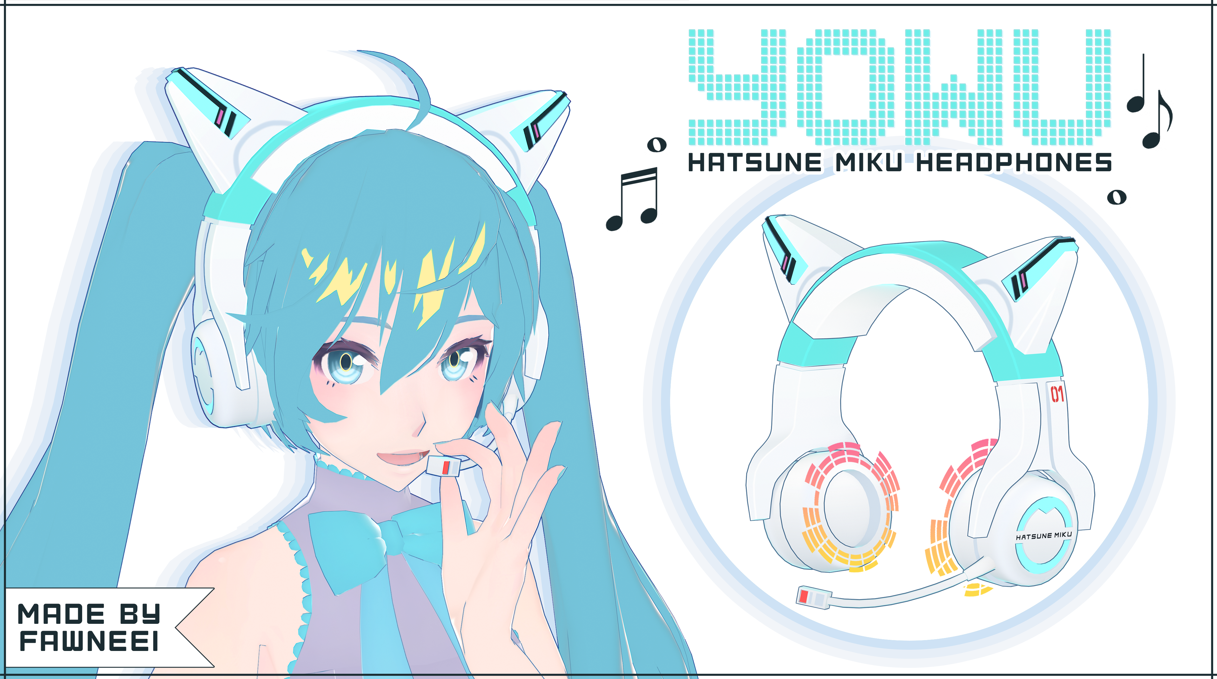 MMD YOWU Miku headphones DL by fawneei on DeviantArt