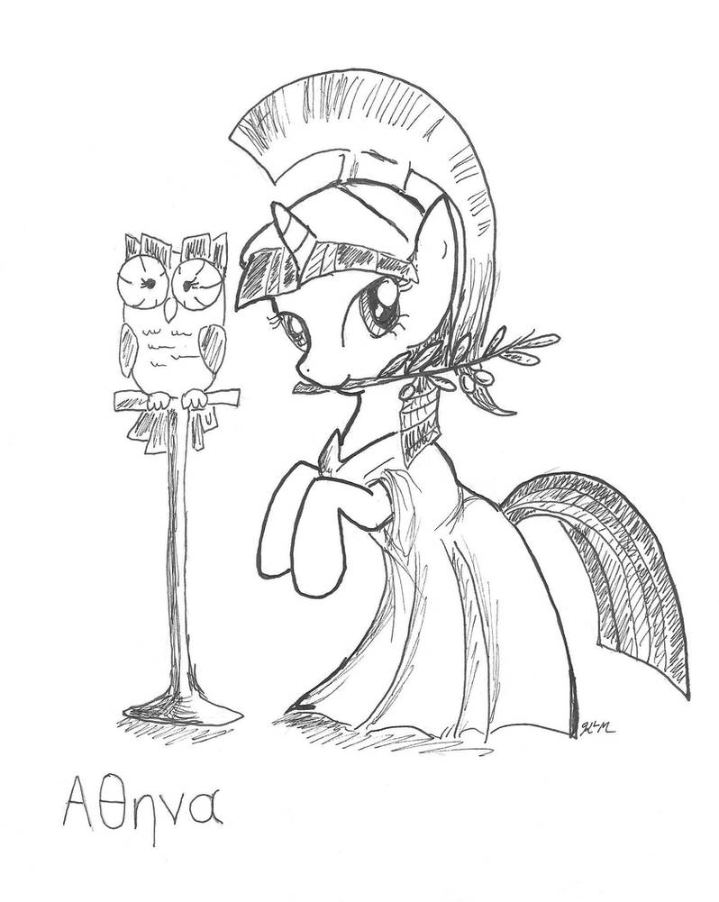 Athena Twilight Sparkle by CatScratchPaper