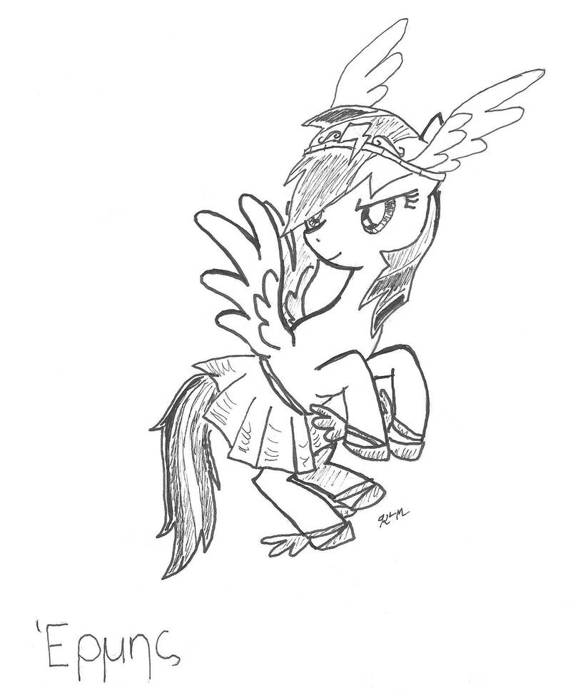 Hermes Rainbow Dash by CatScratchPaper