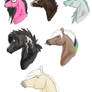 pony heads