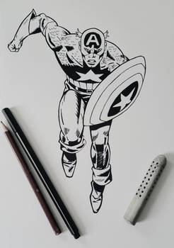 Captain America Line art