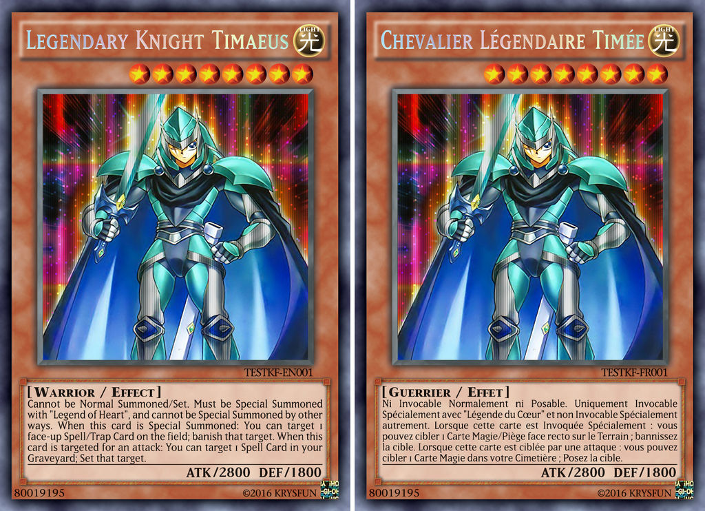 Knight Timaeus Legendary Knight Timaeus ( OCG secret v2) by KrysFun on DeviantArt
