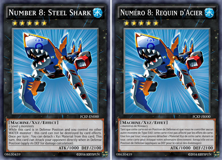 Number 8 Steel Shark (Xyz funcard) by KrysFun on DeviantArt Number 8 Steel Shark (Xyz funcard) by KrysFun on DeviantArt
