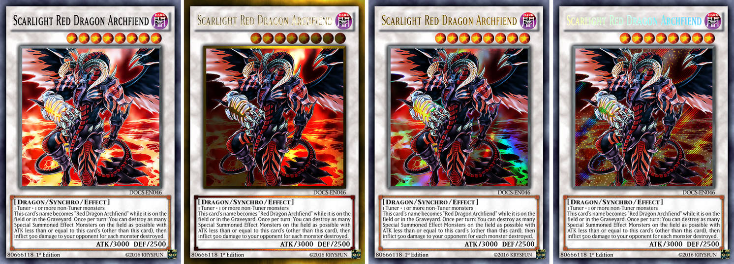 yugioh scarlight red dragon archfiend deck - SDCK-EN041 - Common ideal for collectors and players Scarlight Red Dragon Archfiend (Gold-UR-ScR)