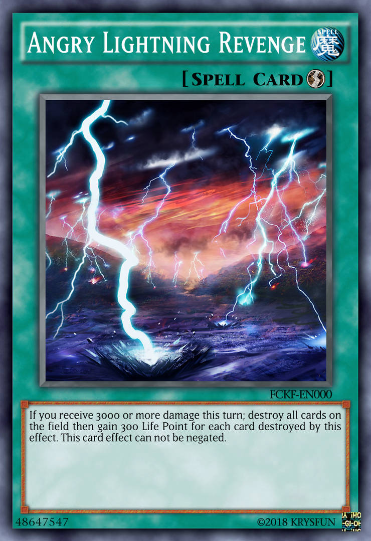 Anger Lightning Angry Lightning Revenge (funcard) by KrysFun on DeviantArt