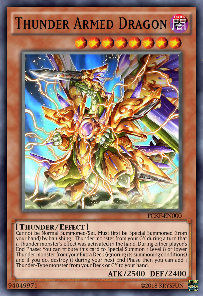 yugioh armed dragon thunder deck Yugioh Armed Dragon Deck- Level Up