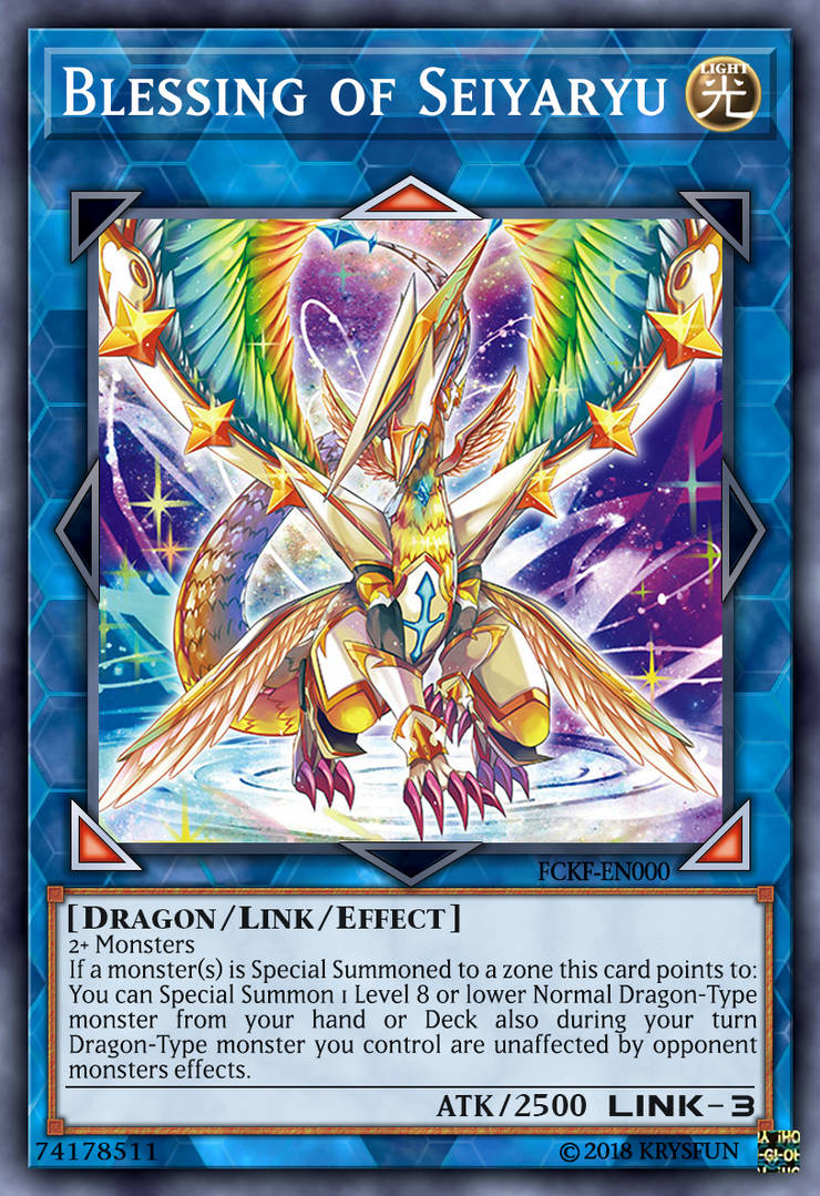 yugioh seiyaryu deck Yu-Gi-Oh! - (TU07-EN012) - Turbo Pack 7 - Unlimited Edition Dragon Level 7 ATK/2500 DEF/2300 A mystical dragon that burns away the unworthy with its mystic flamers. 2006 Yu-Gi-Oh! Asian-English World Championship