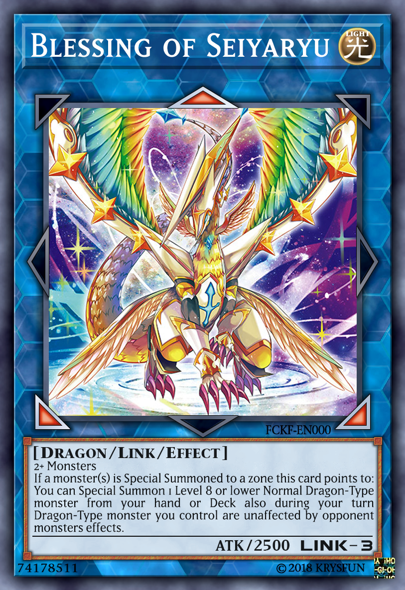 yugioh seiyaryu deck Custom Starry Knight support, would this fix the deck? Retrain of Serpent Night Dragon (bc it is related to Seiyaryu/Starry Dragon) and the 6th Starry Knight (bc og SN Dragon flavor text),