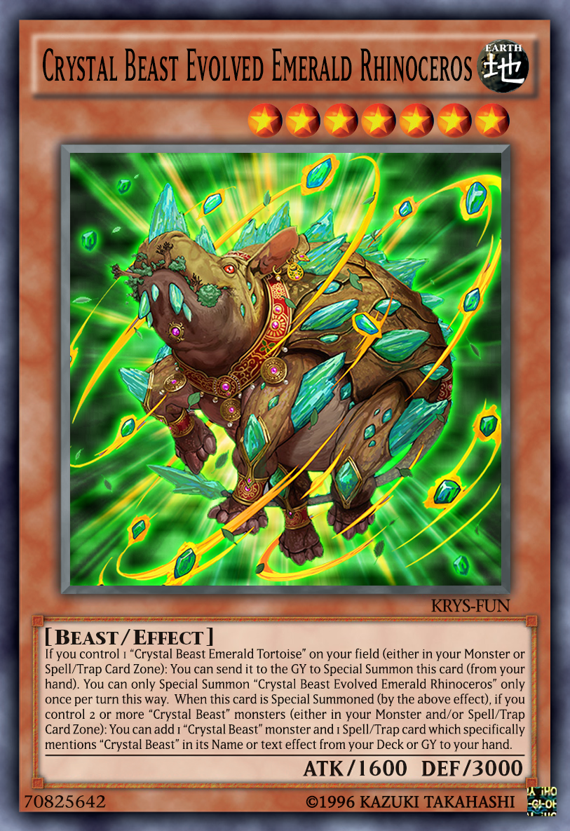 crystal beast cards yugioh Yu-Gi-Oh: The 10 Worst Cards, Ranked instead of sending it to the GY. Yugioh Crystal Beast Advanced Deck