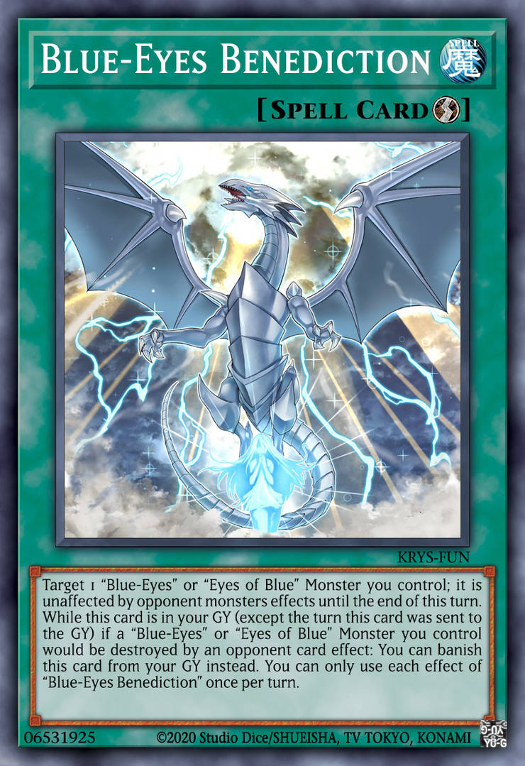 Blue-Eyes Benediction (funcard) by KrysFun on DeviantArt Blue-Eyes Benediction (funcard) by KrysFun on DeviantArt
