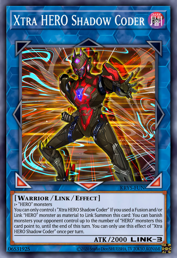 Xtra HERO Shadow Coder (funcard) by KrysFun on DeviantArt