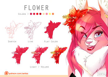 How to draw flower