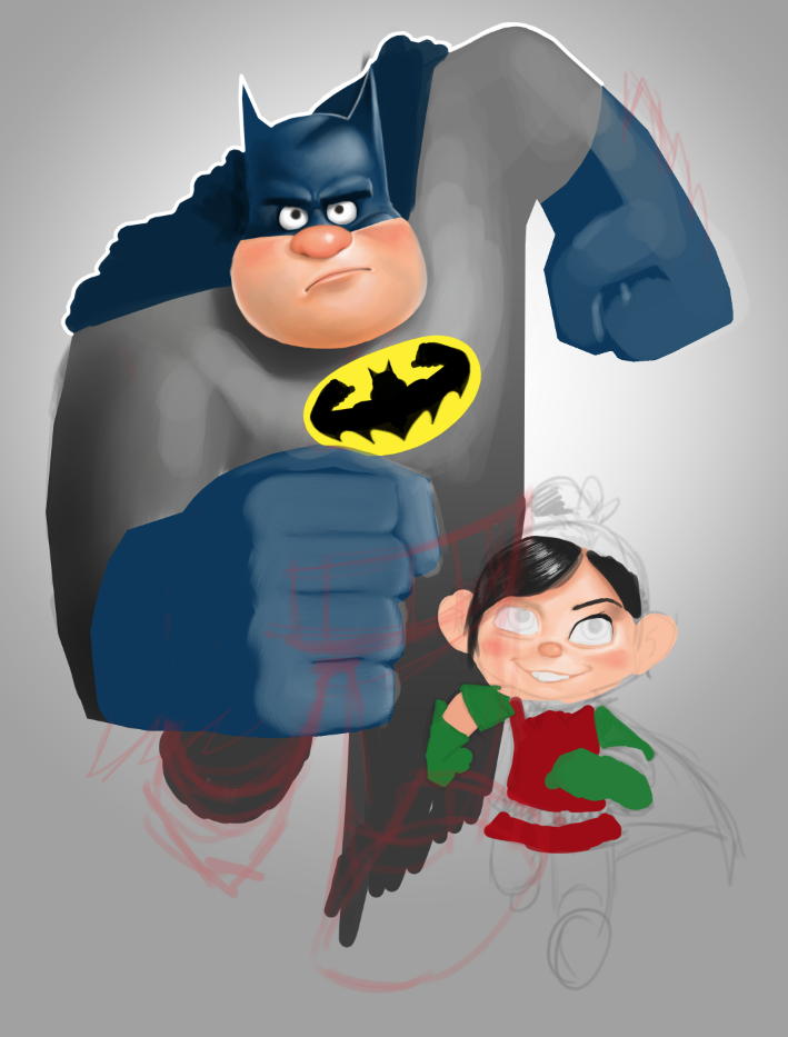 Wreck-It Ralph / Batman mashup