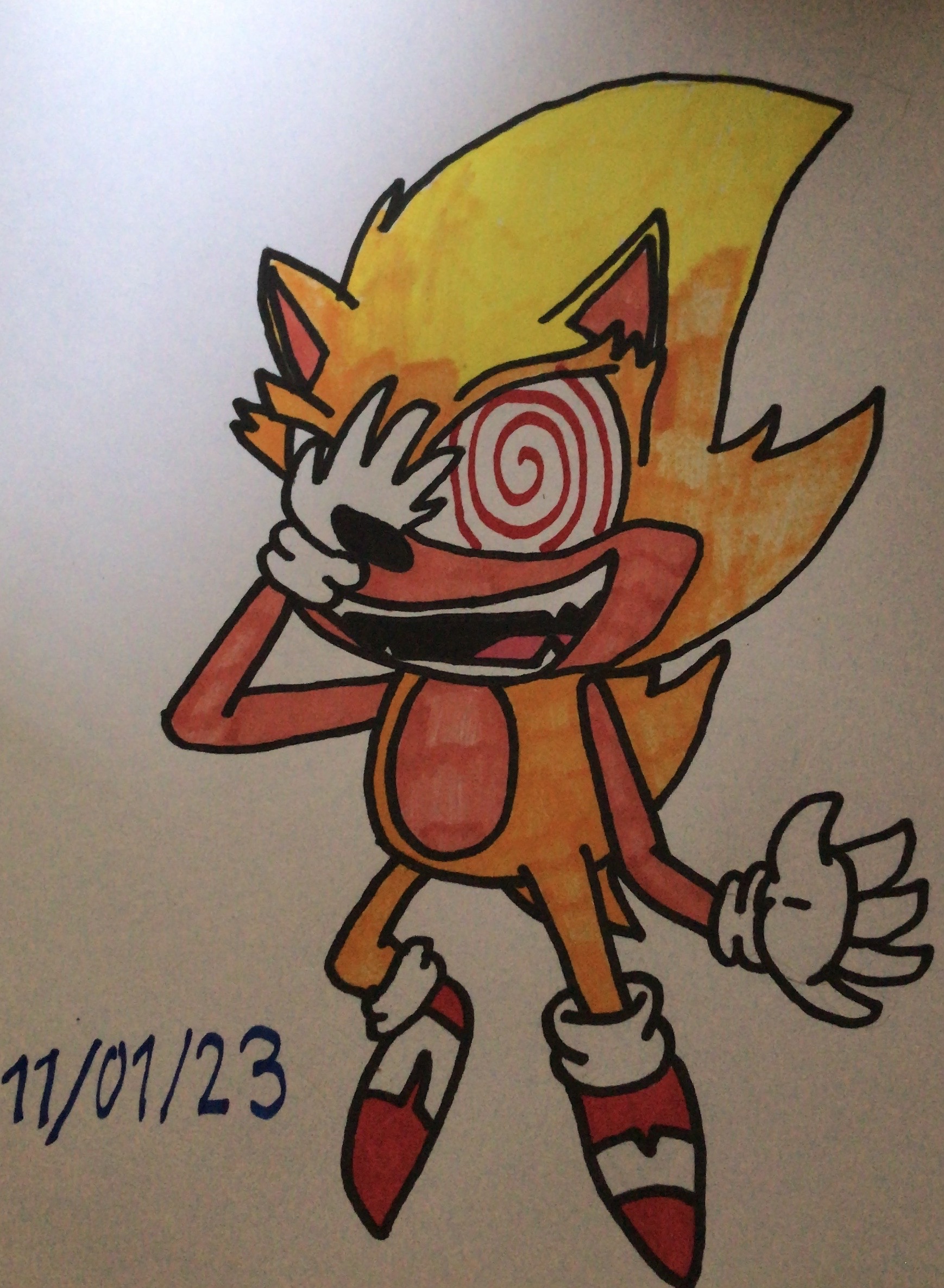 Fleetway Super Sonic by TheGameArtCritic - Fanart Central