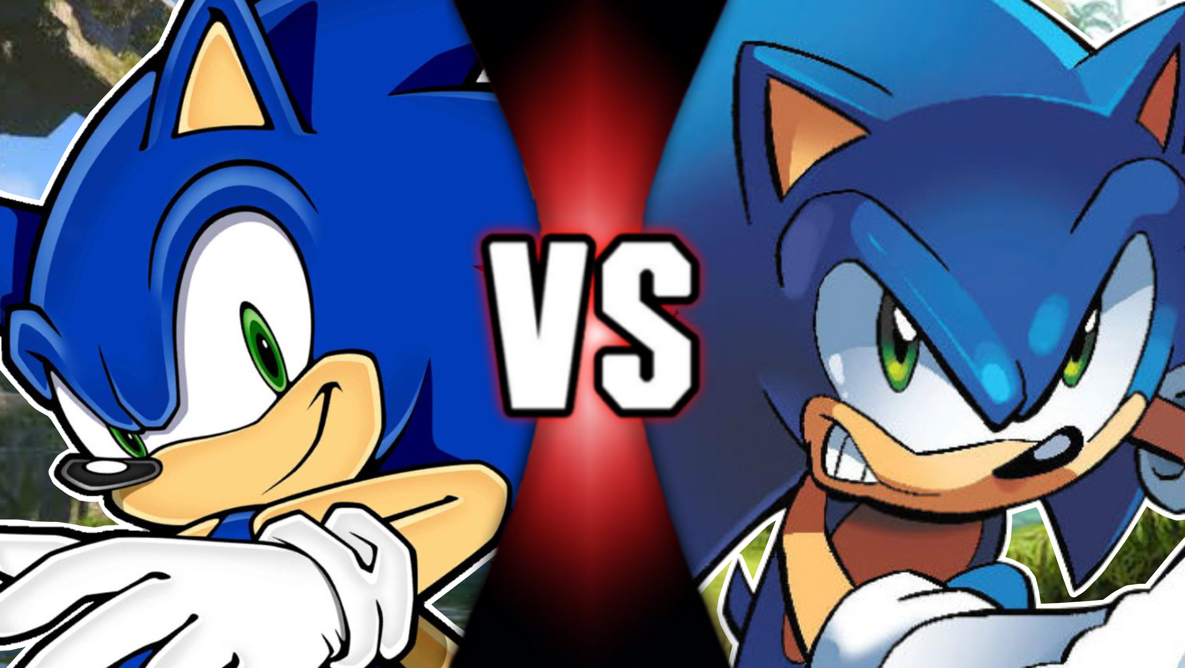Game Sonic vs. Archie Sonic by NonToxicSonicFan on DeviantArt