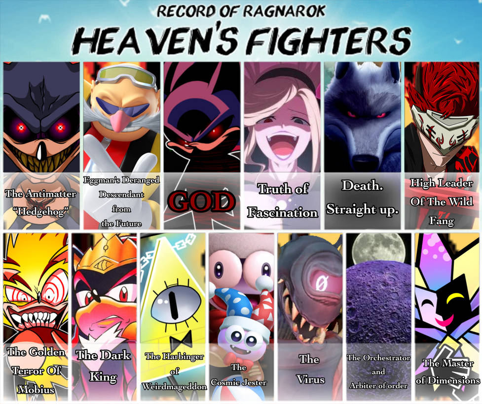 RoR Heaven fighters list by NonToxicSonicFan on DeviantArt