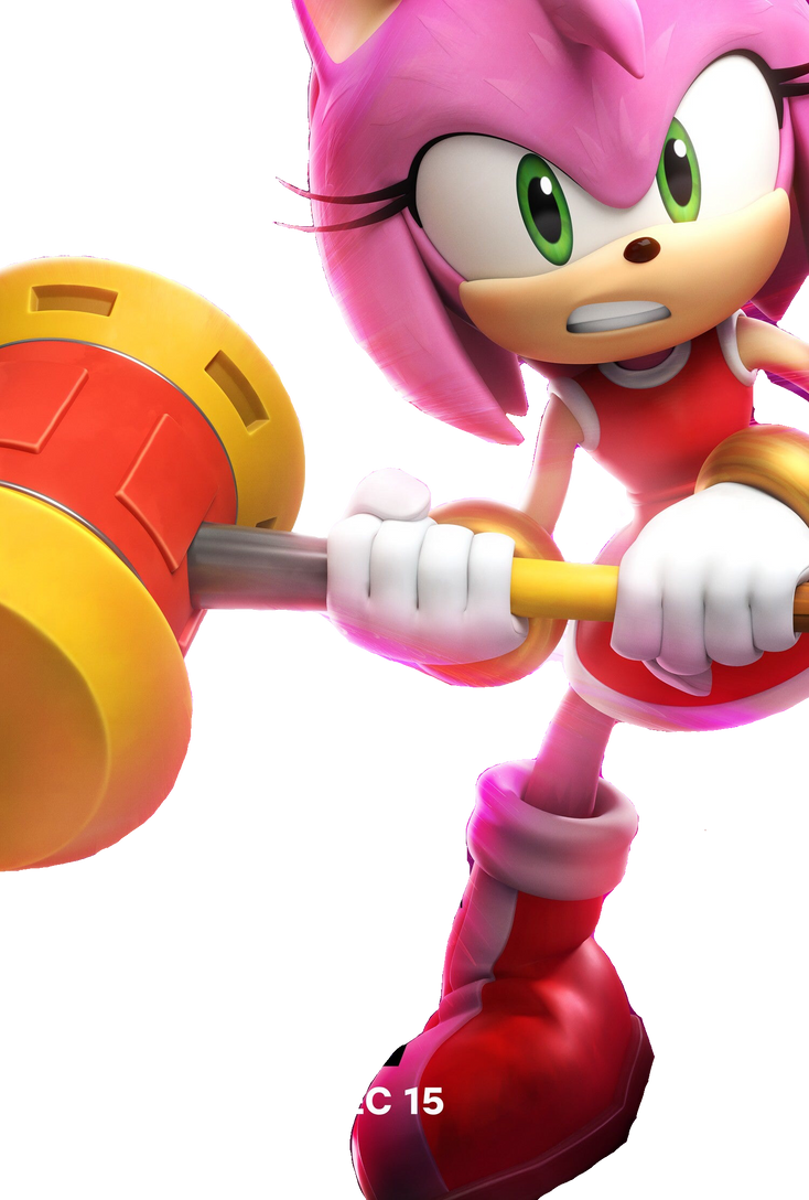 Amy Rose render by NonToxicSonicFan on DeviantArt