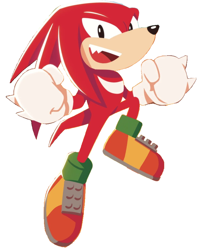 Classic Knuckles render by NonToxicSonicFan on DeviantArt