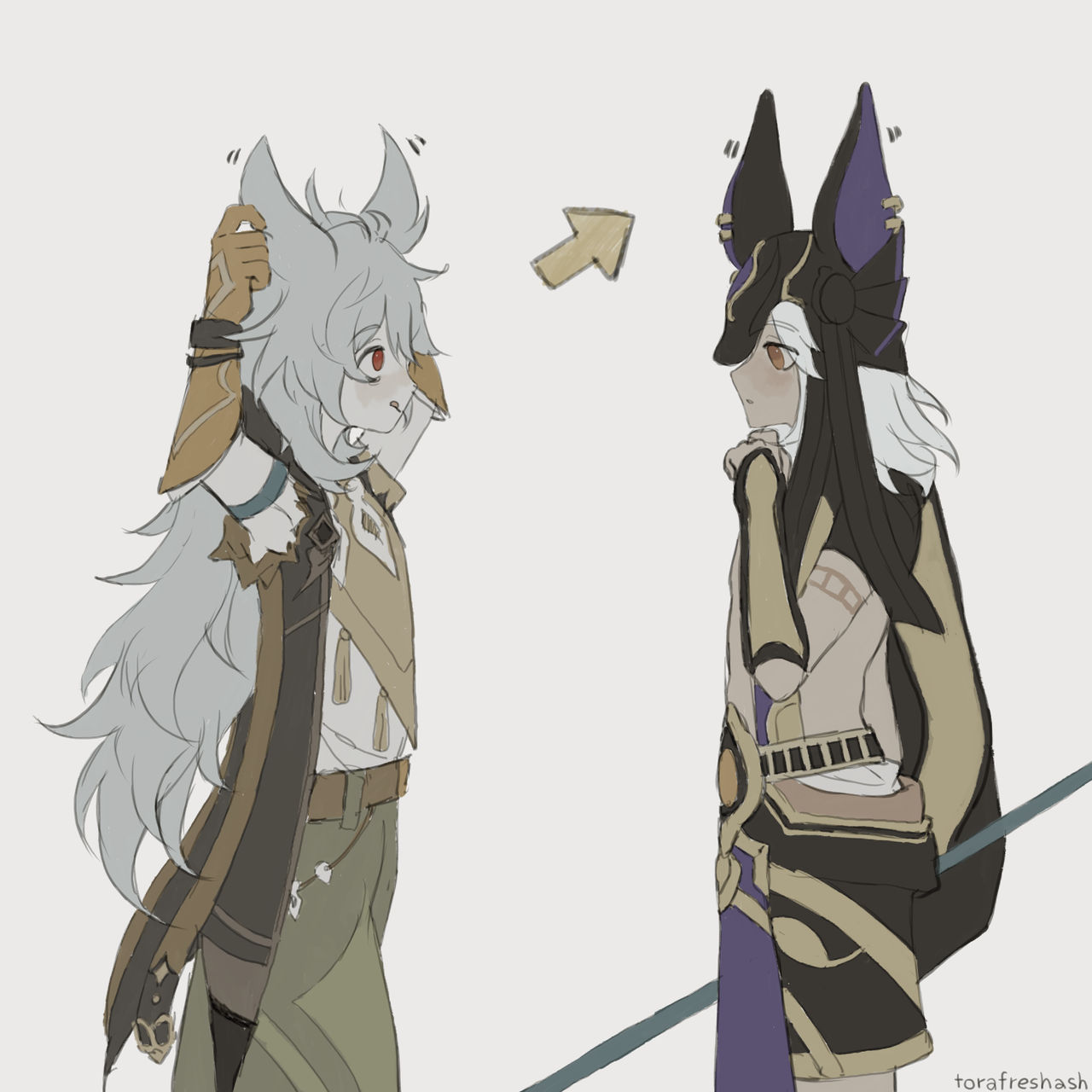 Razor and Cyno by torafreshash on DeviantArt