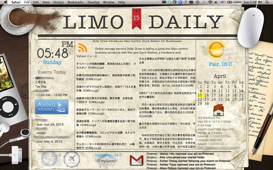 Old Newspaper Style Desktop