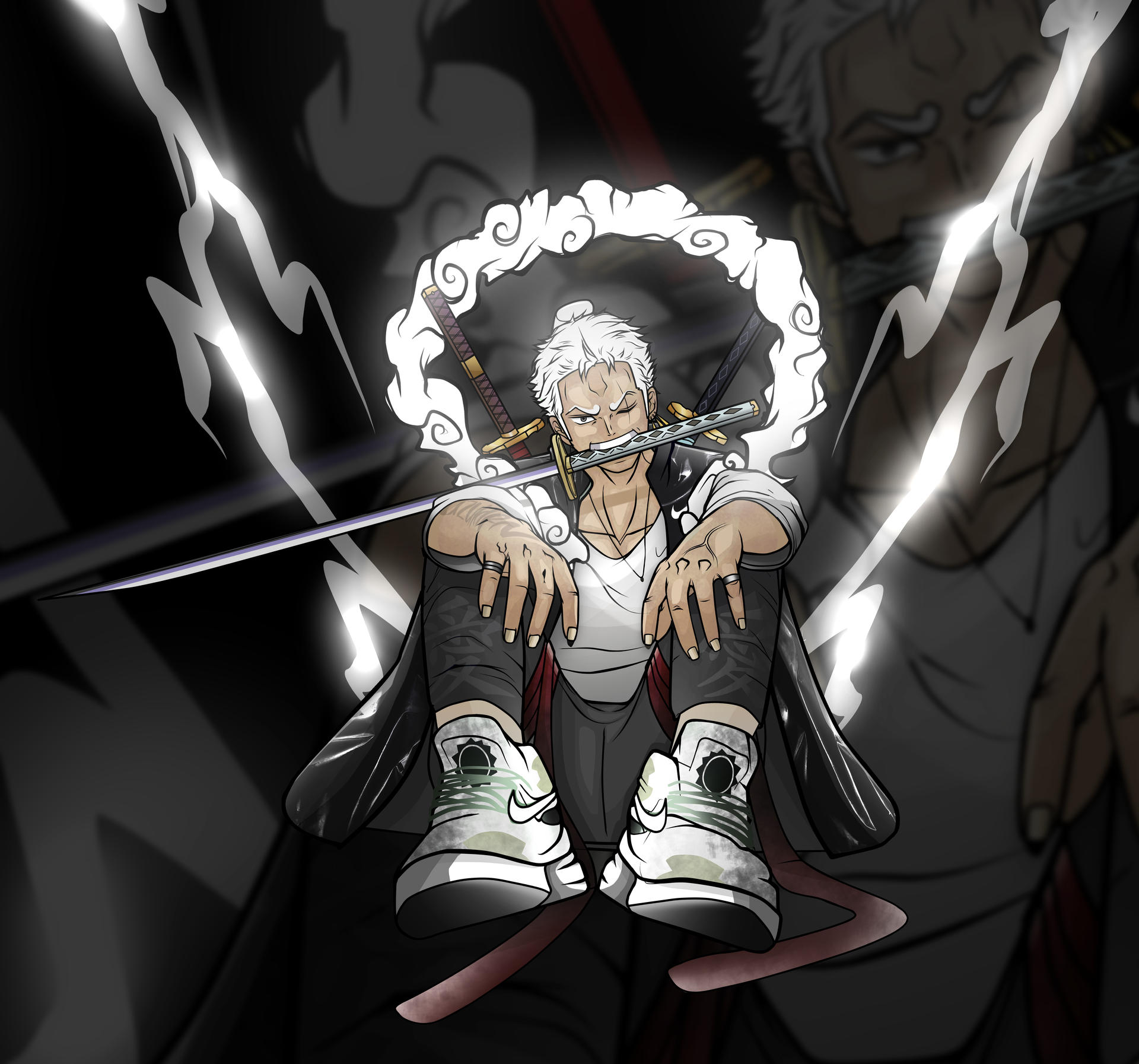 RONOA ZORO - GEAR 5 by Uzukirn on DeviantArt