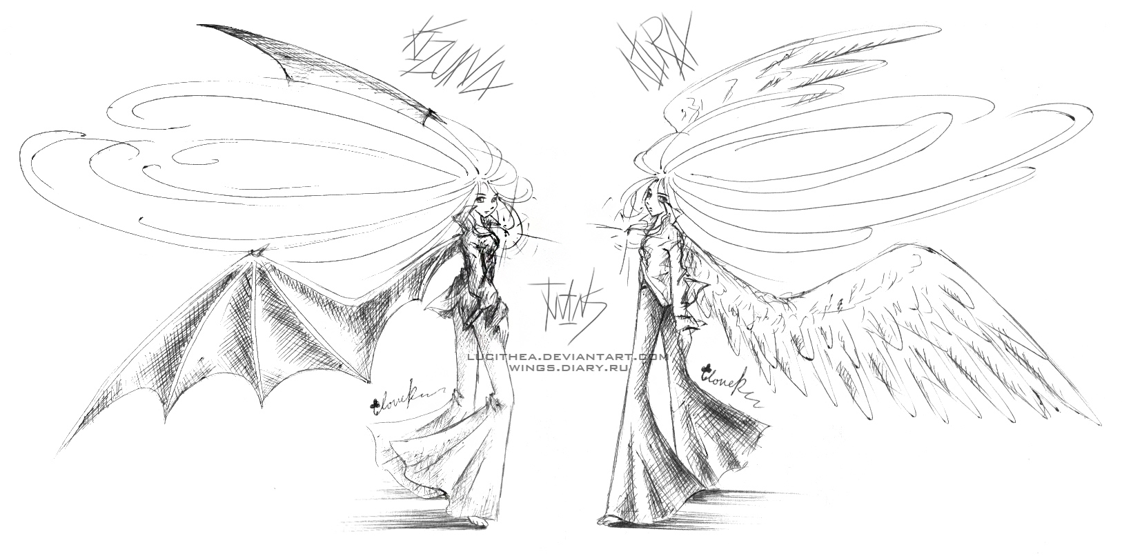 Winged twins