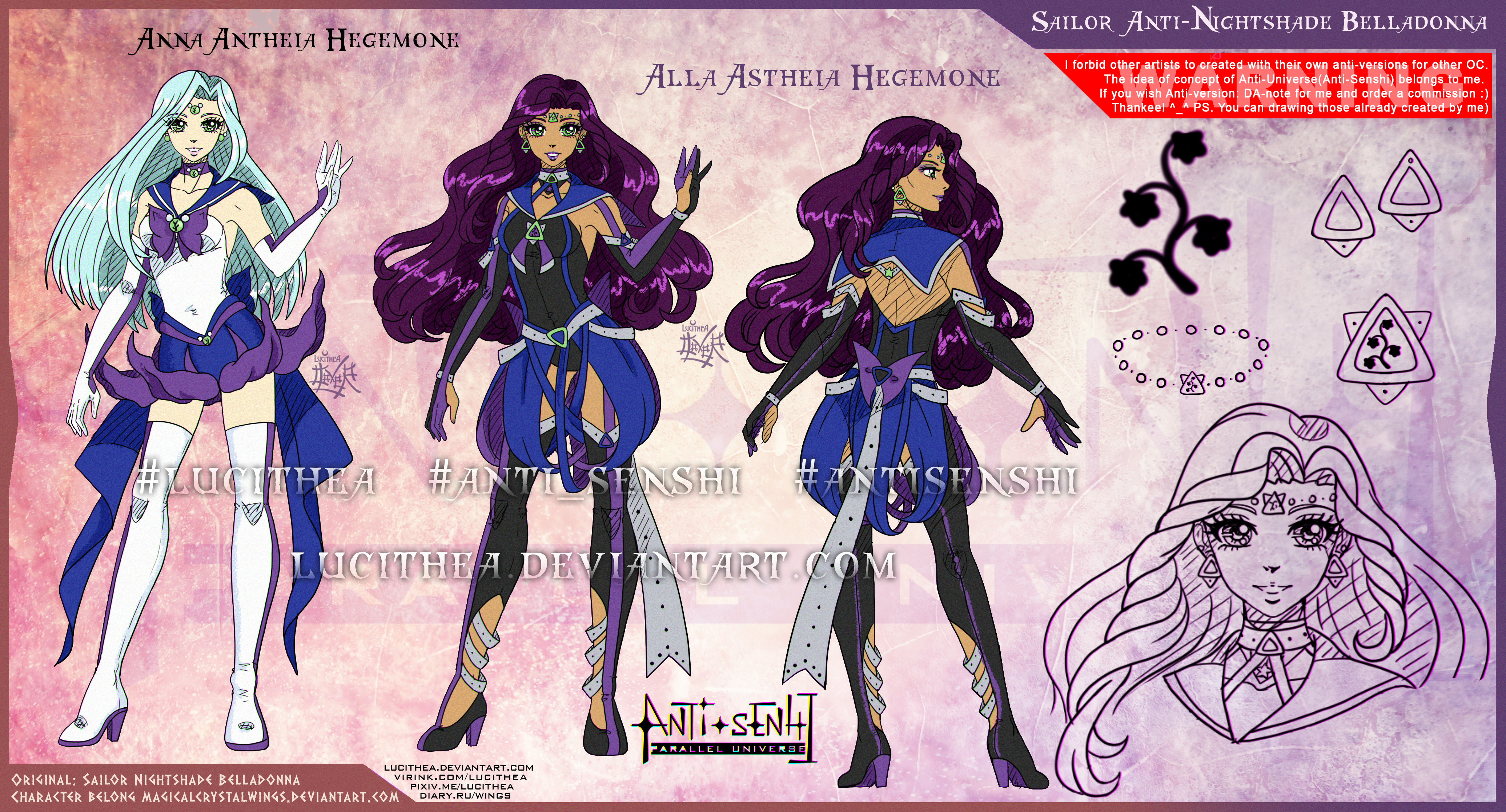 YCH-Anti: Sailor Nightshade Belladonna by Lucithea