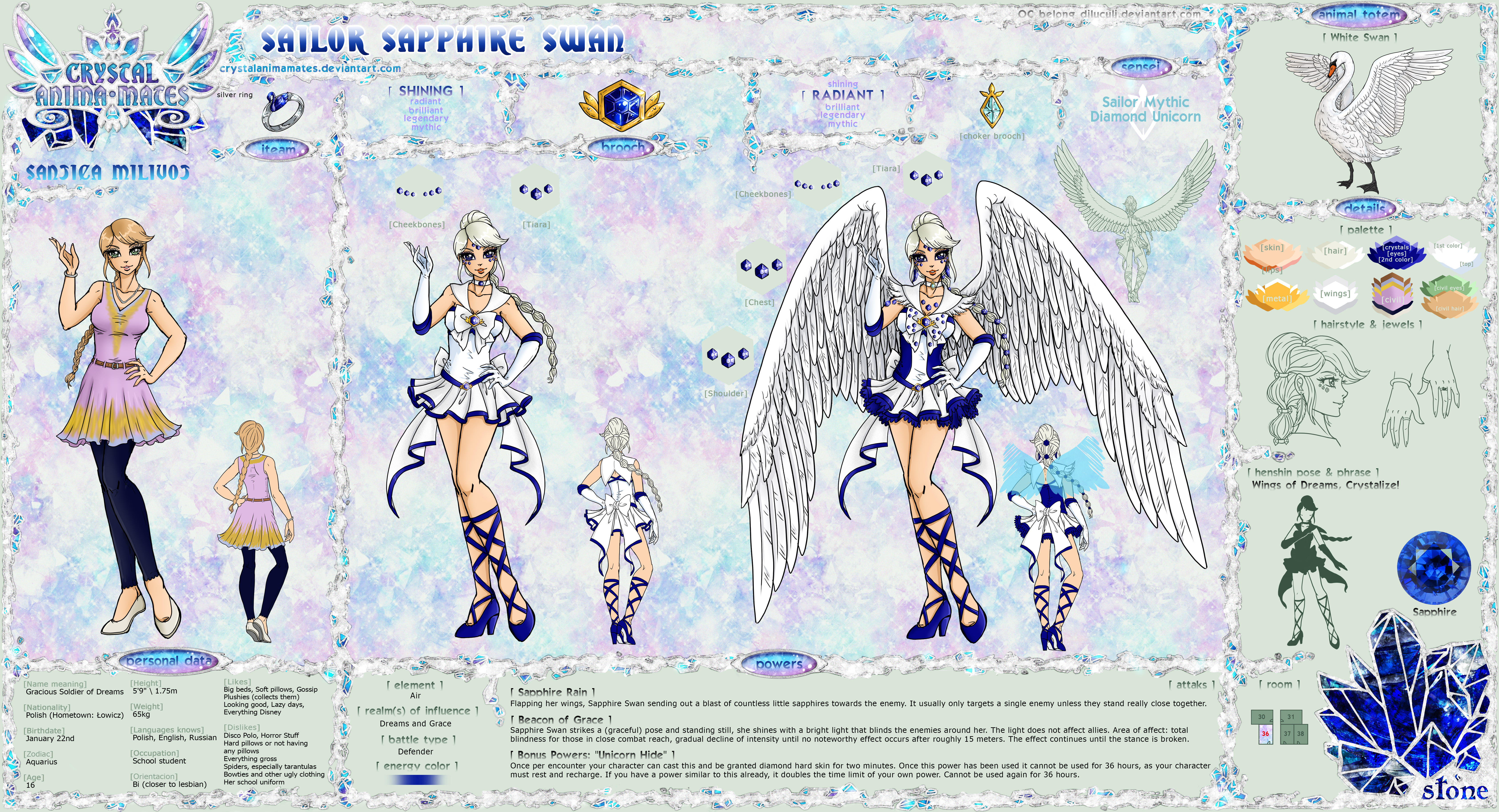 YCH-CrystalAM: Sapphire Swan