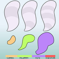 Caricoons Tail Sizes + Patterns