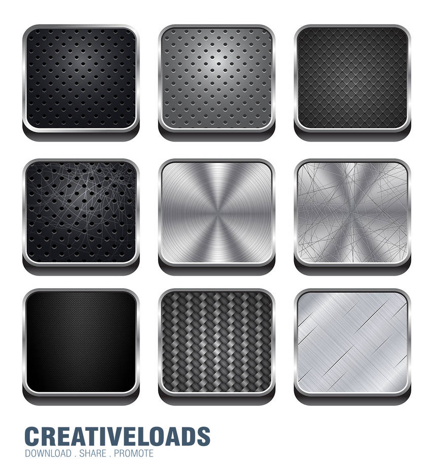 Metal Button Program Metal Apps Buttons by Roberis on DeviantArt