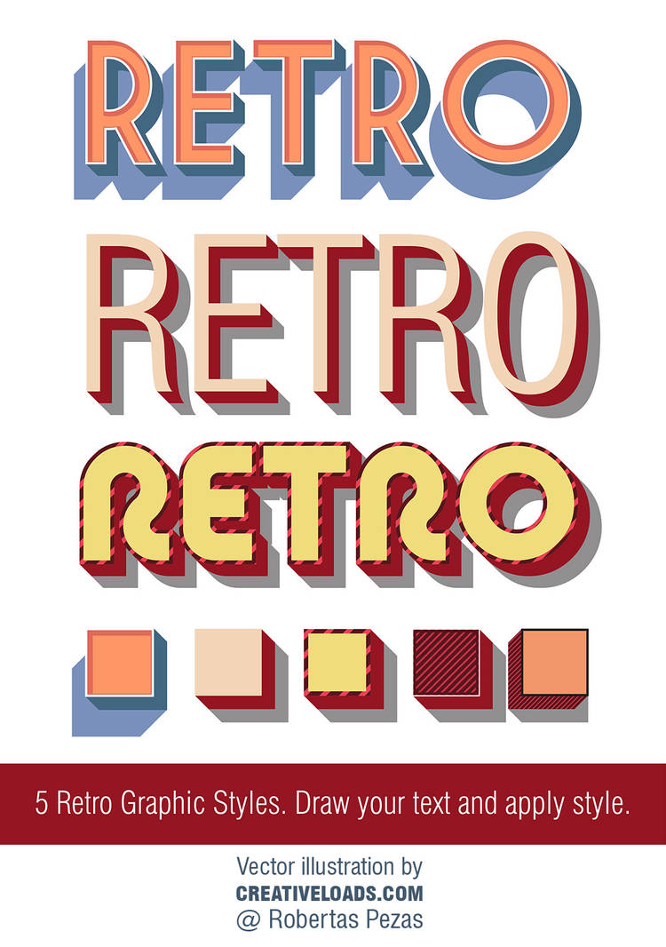 Retro text graphic styles by Roberis on DeviantArt