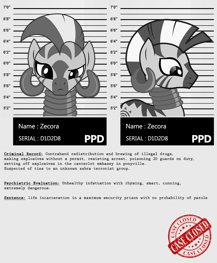 My little Criminal Records: Zecora