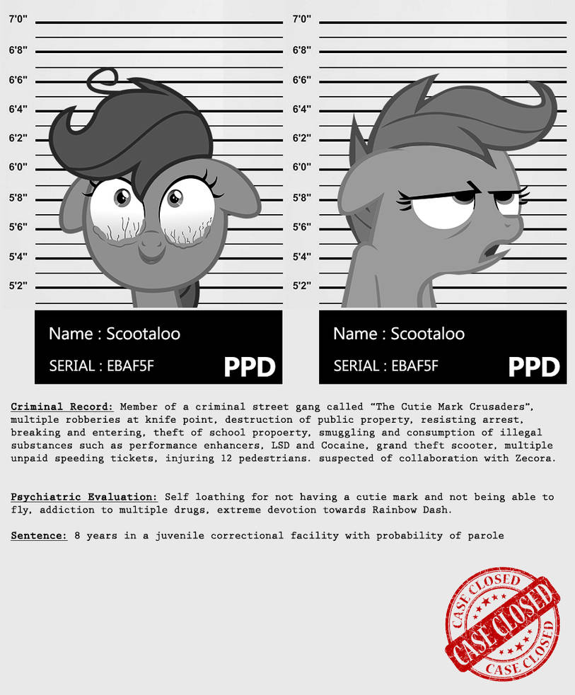 My little Criminal Records: Scootaloo