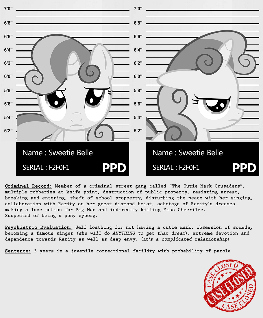 My little Criminal Records: Sweetie Belle